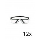 Hospitrix Safety Glasses Black 12 pcs