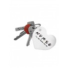 Key Chain Heart Nurse For You with Name Print