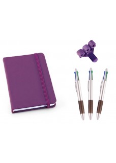 Set Notebook A6 Purple