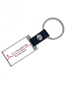 Luxe Key Chain Beautiful Day with Name Print