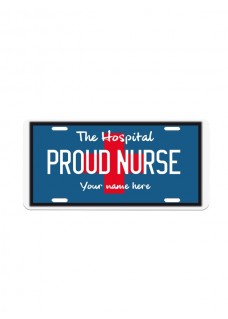 License Plate Proud Nurse