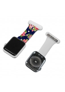 Silicone Strap for Apple Watch Royal Flowers