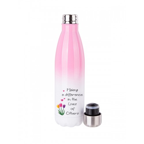Thermo bottle White/Pink Difference