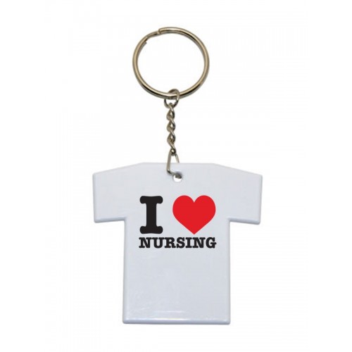 Key Chain T-Shirt I Love Nursing