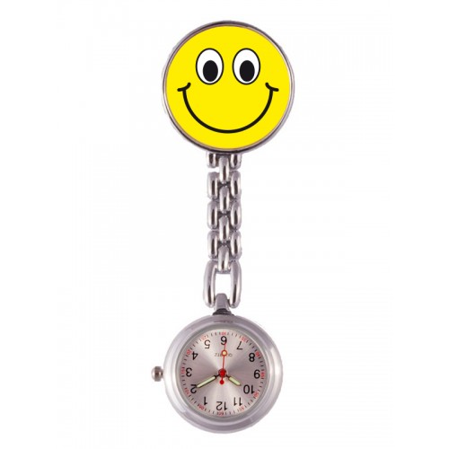 Fob Watch Smiley Yellow