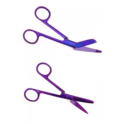 2 Scissors Set Plasma Purple 